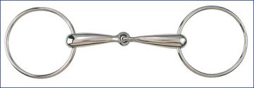 Thick Hollow Loose Ring Snaffle (90mm Rings)