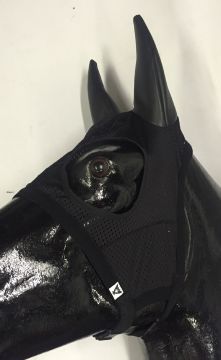Owl Japanese Mesh Earmuffs, Black, Double Vinyl