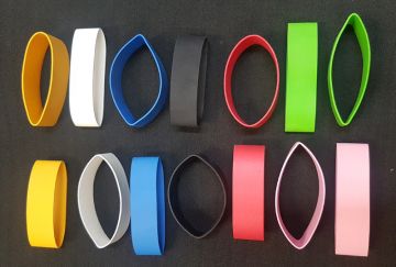 Wrist Elastic Bands, per pair , Individual Coloured