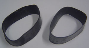 USA Black Wrist Rubber Bands, 6 pair