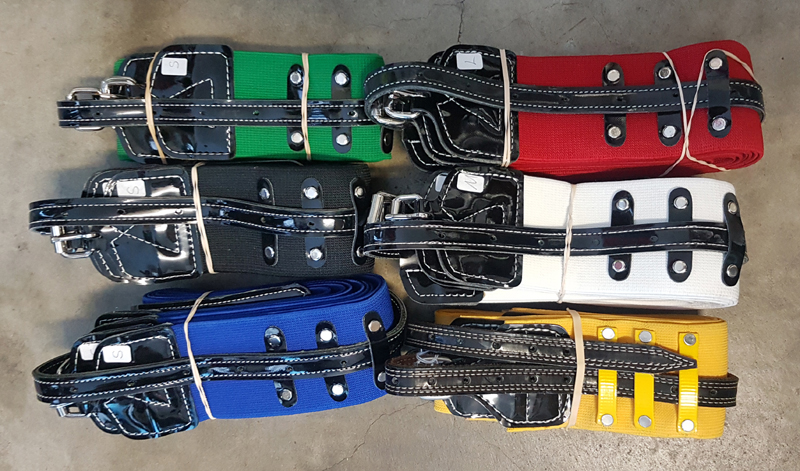 USA Coloured All Elastic Girth Set 3