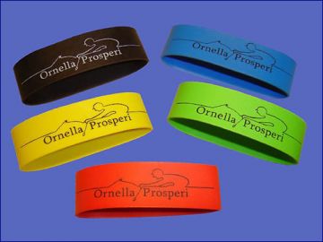 Wrist Rubber Bands, Per Pair, Coloured, Ornella Prosperi