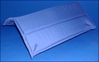 Foam, small, covered in light fabric