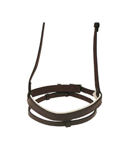 Hanoverian Noseband, Leather, Padded Lining