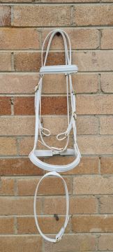 Bridle with Hanoverian Noseband - Brass