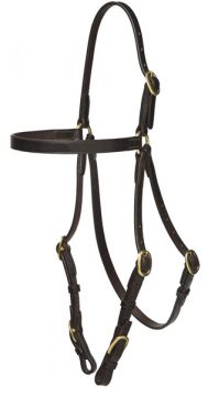 Horobin, English Leather Race Bridle, Buckle Overhead