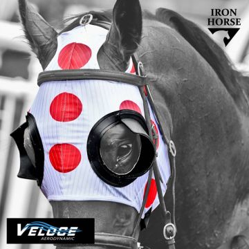 1/2 Cup Blinkers,Veloce, Customised, Iron Horse