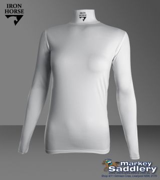 Iron Horse - White Stretch - Long Sleeve - 165g