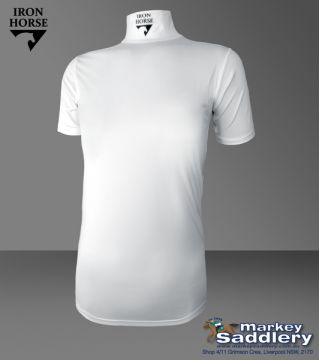 Iron Horse - White Stretch - Short Sleeve - 140g