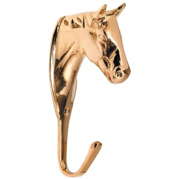 Horse Head Brass Hook